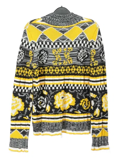Msgm Patterned Sweater In Multi