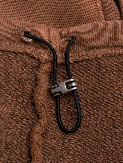 Thug Club Devil Peace Back-patch Hoodie In Brown