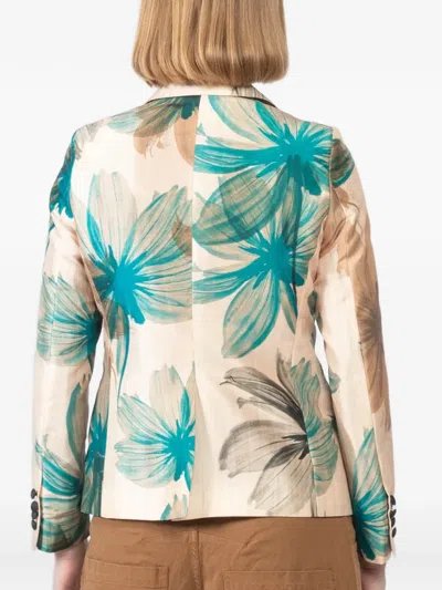 Maurizio Massimino Giorgia Floral Blazer In Multi