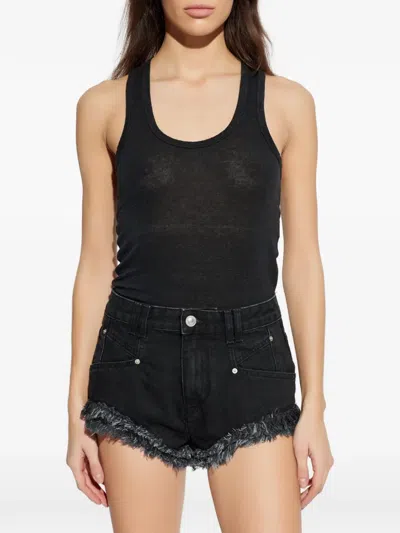 Isabel Marant Étoile Thea Racerback T-shirt In Black