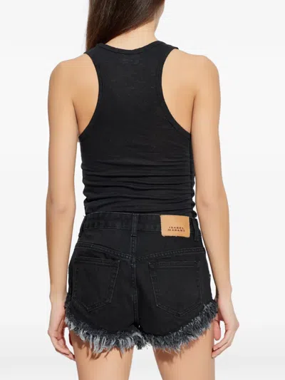Isabel Marant Étoile Thea Racerback T-shirt In Black