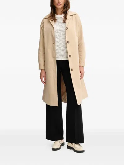 Pedro Del Hierro Button-up Trench Coat In Neutral