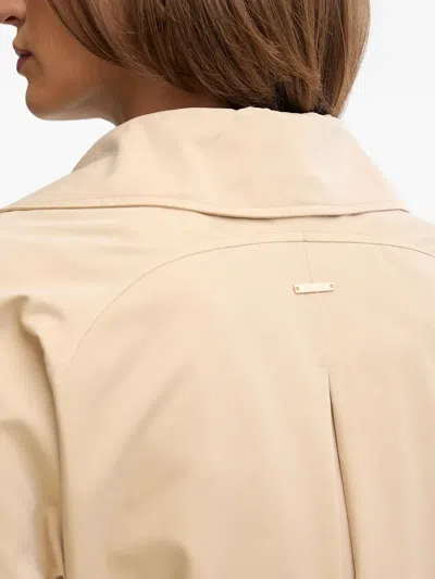 Pedro Del Hierro Button-up Trench Coat In Neutral