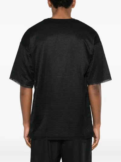 Oamc Peacemaker Textured T-shirt In Black