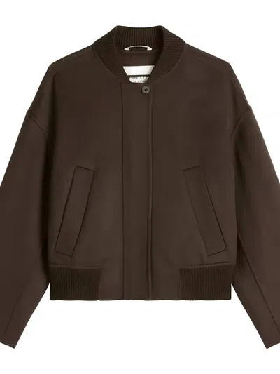 Marc O'polo Box-pockets Bomber Jacket In Brown