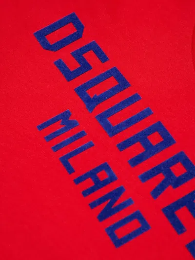 Dsquared2 Logo-detail T-shirt In Red