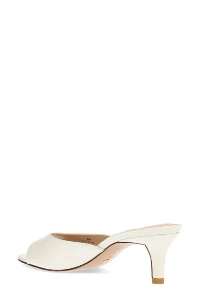 Pelle Moda Balin Kitten Heel Slide Sandal In White