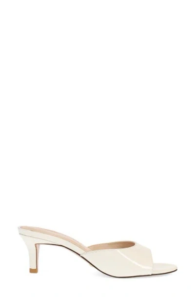 Pelle Moda Balin Kitten Heel Slide Sandal In White