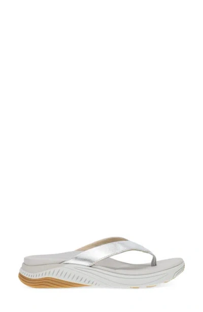 Dansko Rosemary Platform Flip Flop In Silver