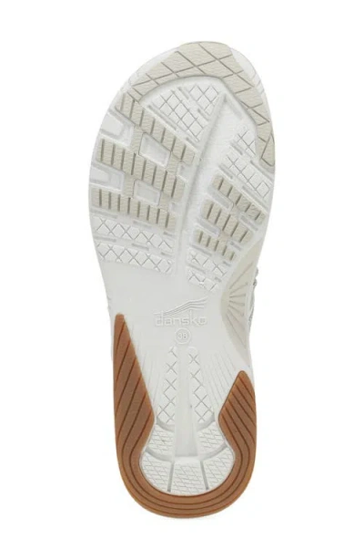 Dansko Rosemary Platform Flip Flop In Silver
