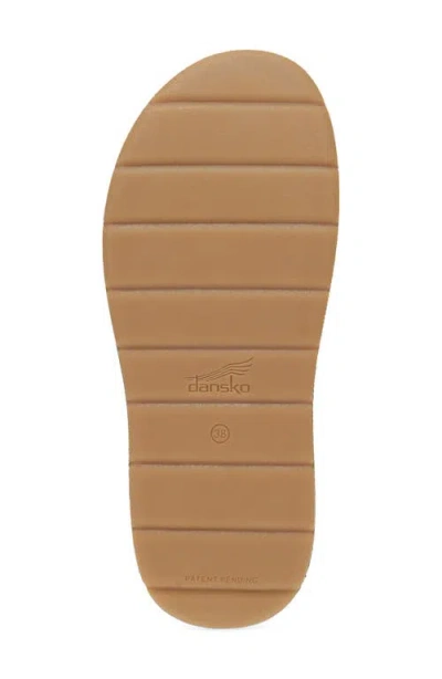 Dansko Bridget Platform Wedge Slide Sandal In Brown