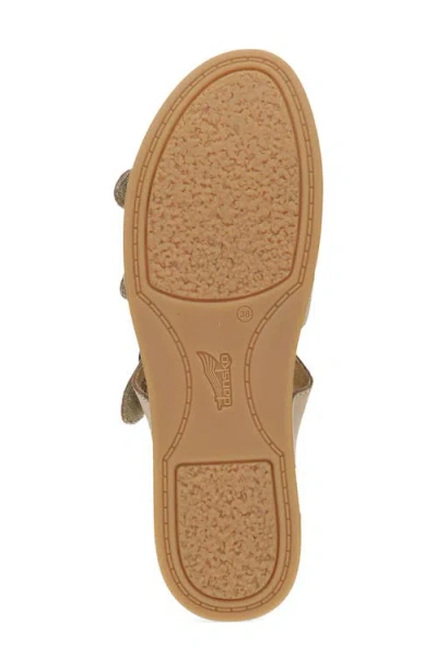 Dansko Campbell Platform Wedge Slide Sandal