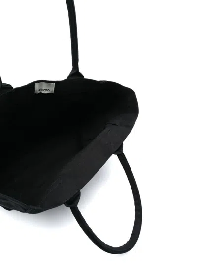 Isabel Marant 'yenky' Black Small Tote Bag With Logo On The Front In Cotton Woman In Black