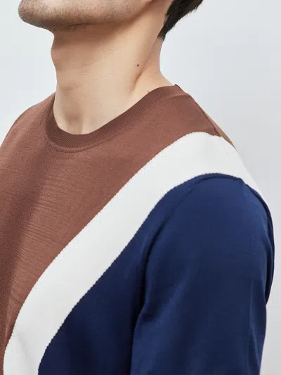 Fioboc Coolknit Breathable Contrast Color Short Sleeve Knitted T-shirt