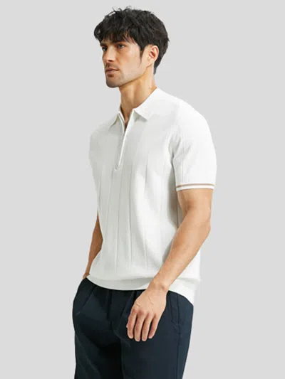 Fioboc Coolknit Breathable Short Sleeve Zip Knitted Polo