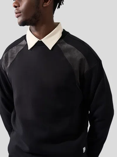 Fioboc Cozyspacer Suedepatch Sweatshirt And Zip Ankle Jogger Set