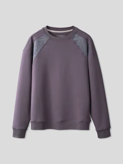 Fioboc Cozyspacer Suedepatch Sweatshirt And Zip Ankle Jogger Set