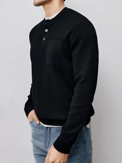 Fioboc Gentleknit Buttoned Waffle Sweater