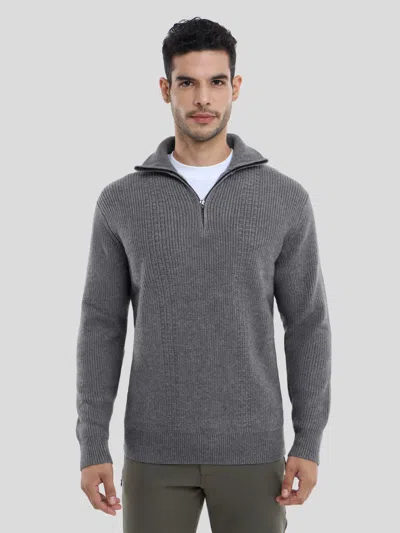 Fioboc Gentleknit Half-zip High Collar Sweater