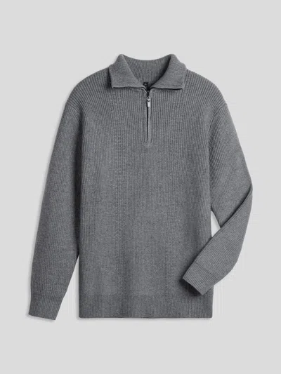 Fioboc Gentleknit Half-zip High Collar Sweater