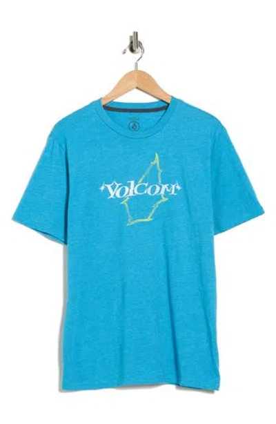 Volcom Galaxy Graphic T-shirt In Blue