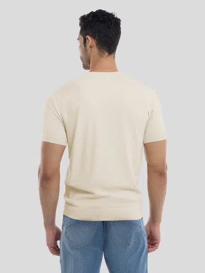 Fioboc Gentleknit Short Sleeve V-neck Knitted T-shirt