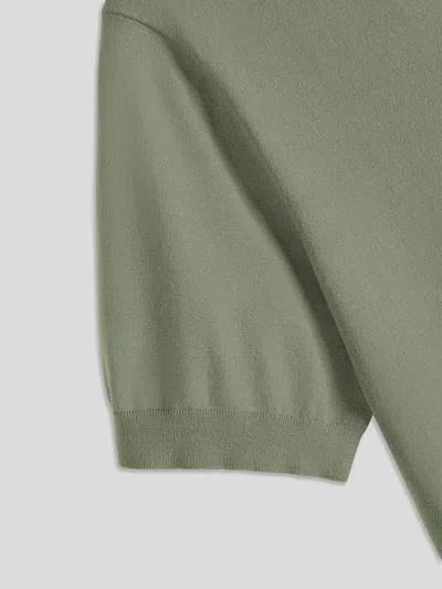 Fioboc Gentleknit Short Sleeve V-neck Knitted T-shirt