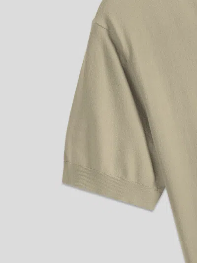 Fioboc Gentleknit Short Sleeve V-neck Knitted T-shirt