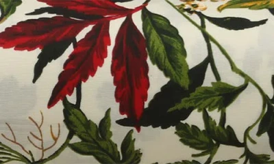 Azores Home Maui Floral Print 300 Thread Count Cotton Percale Sheet Set