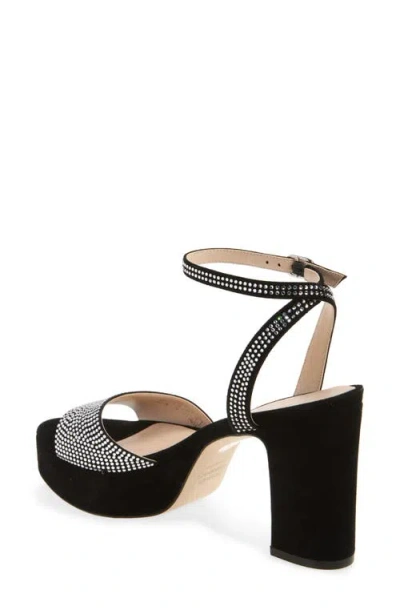 Stuart Weitzman Alaina Crystal Platform Sandal In Multi