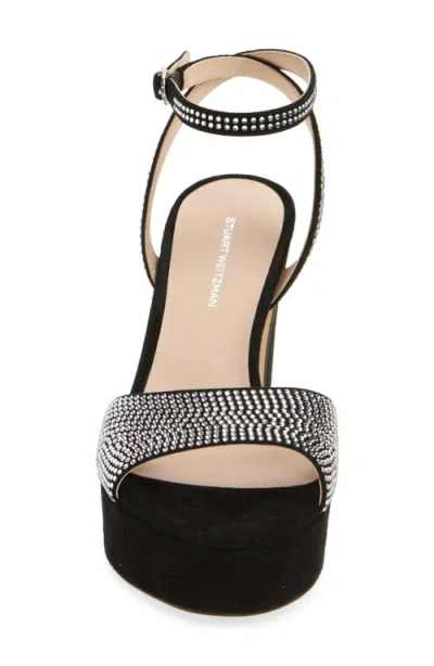 Stuart Weitzman Alaina Crystal Platform Sandal In Multi