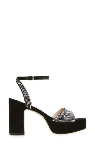 Stuart Weitzman Alaina Crystal Platform Sandal In Multi