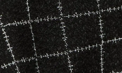 Ted Baker Viv Crewneck Tweed Crop Jacket In Black