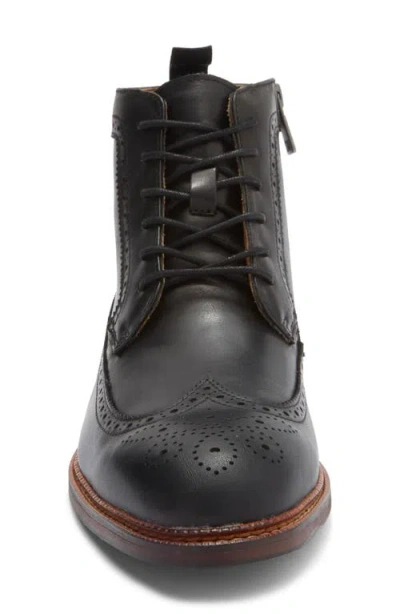 Steve Madden P-ely Wingtip Boot In Black