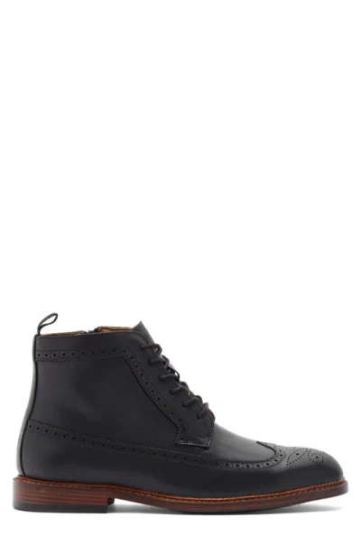 Steve Madden P-ely Wingtip Boot In Black