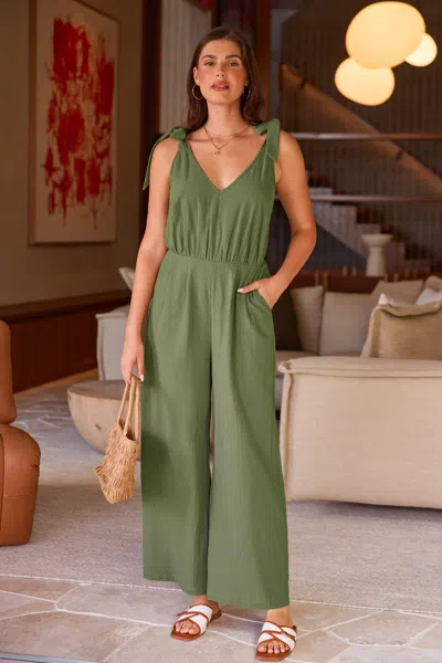 Cupshe Steps Ahead Green Jumpsuit In Green