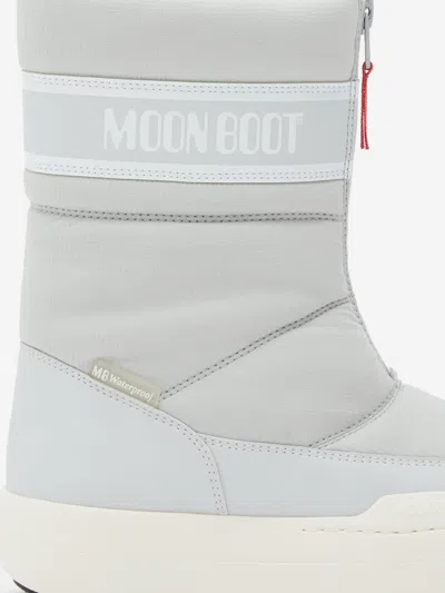 Moon Boot Kids Jr Park Zip High Wp Boots In Gray