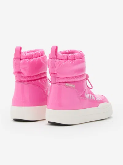 Moon Boot Quilted Mid-calf Snow Boots In Pink