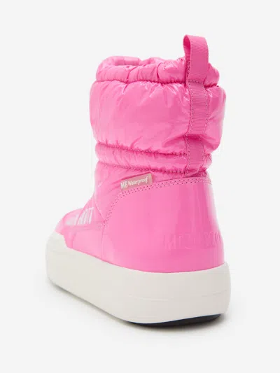 Moon Boot Quilted Mid-calf Snow Boots In Pink