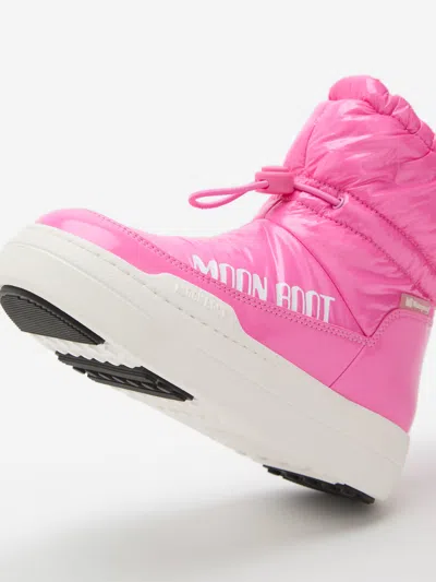 Moon Boot Quilted Mid-calf Snow Boots In Pink