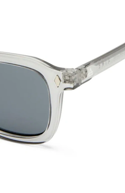 Aire Zodiac 48mm Small Square Sunglasses In White