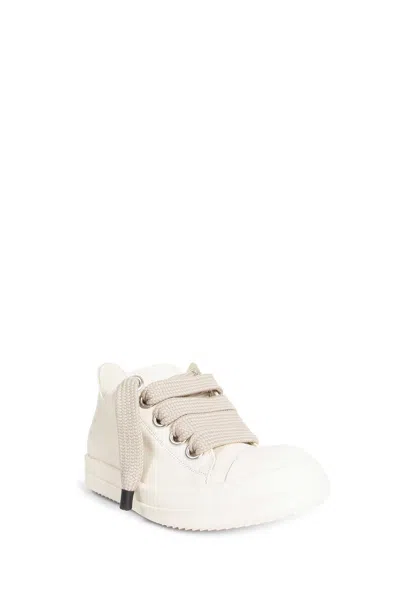 Rick Owens Jumbolace Low Top Sneaker In White