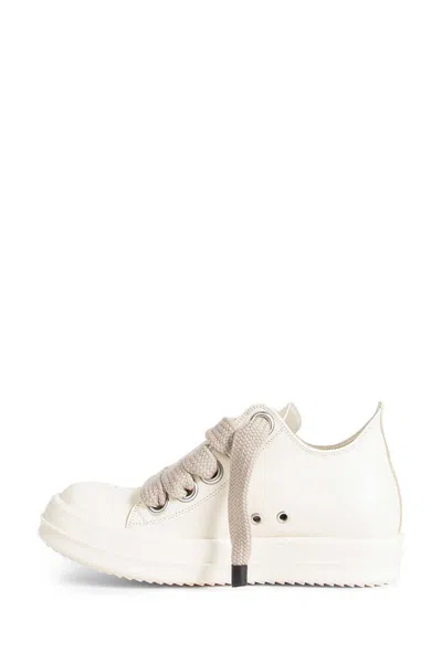 Rick Owens Jumbolace Low Top Sneaker In White