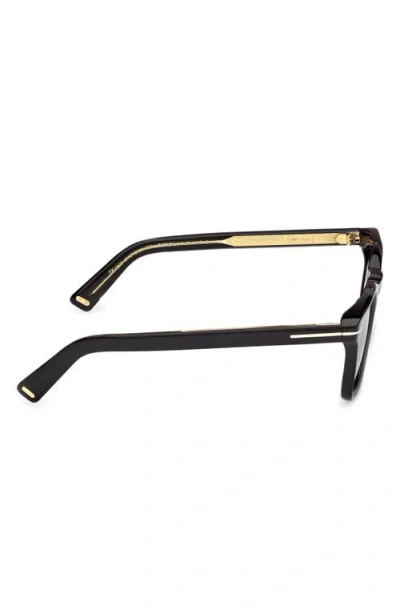 Tom Ford Icon 48mm Acetate Square Sunglasses In Black