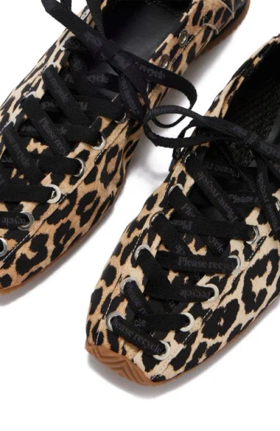 Ganni Ballet-inspired Lace-up Sandals With 0.7 Cm Heel In Black