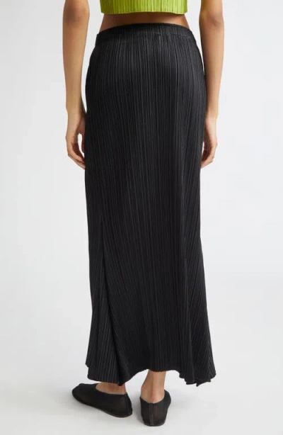 Issey Miyake Pleats Please  Ole Pleated A-line Skirt In Black