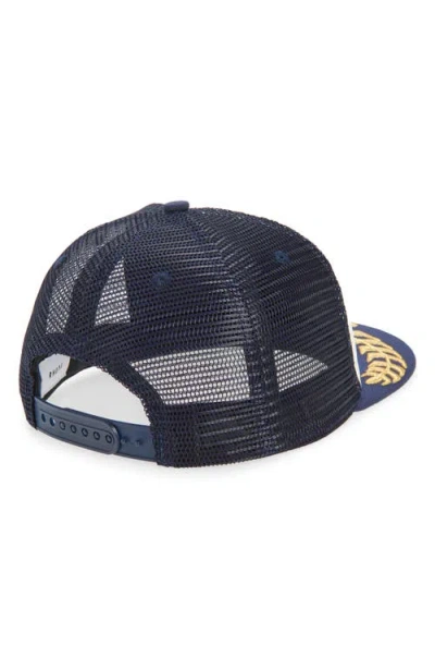 Rhude Usa Sailing Icon Trucker Hat In Blue