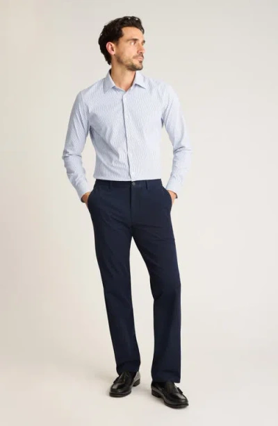 Bonobos Tech Slim Fit Stripe Performance Button-up Shirt In White