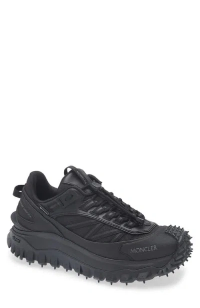 Moncler Grenoble Vibram Sole Trailgrip Hike Sneakers In Black