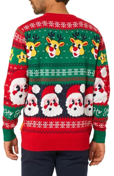 Opposuits Happy Claus Christmas Crewneck Sweater In Multi